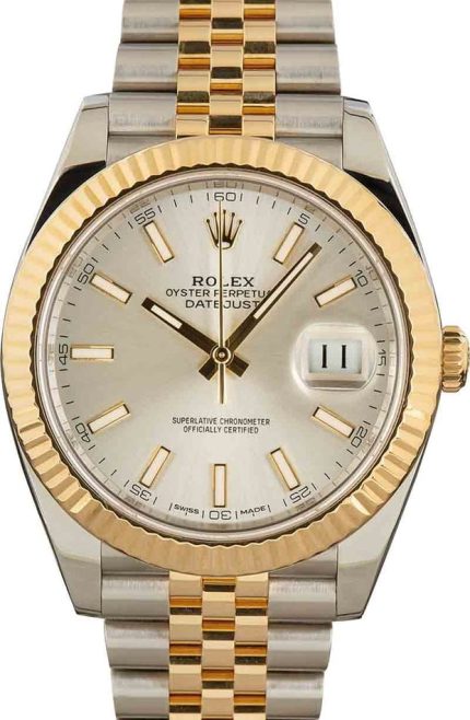 Pre-Owned Rolex Datejust 41 Ref 126333 Silver Dial