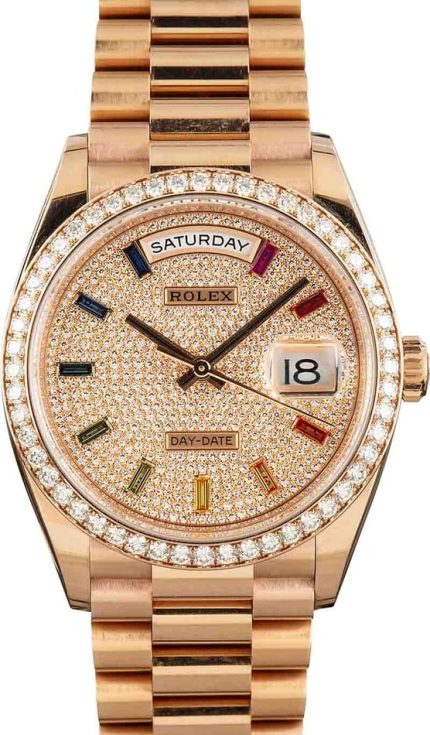Rolex Day-Date 36 Ref 128345 Rainbow Dial