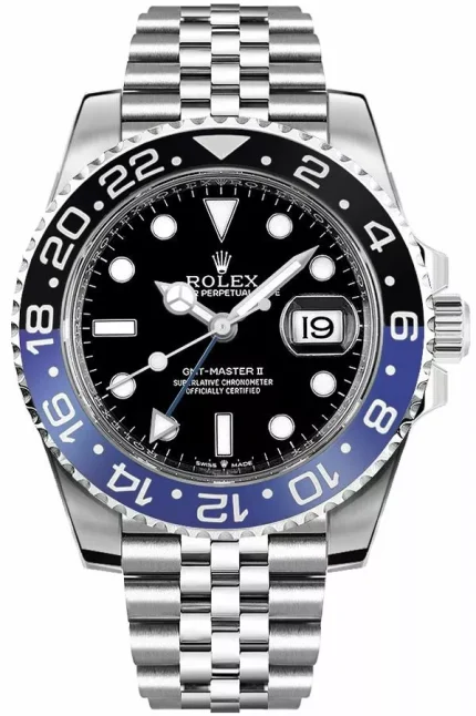 Authentic Rolex GMT-Master II Batman Jubilee Automatic Men's Watch 126710BLNR