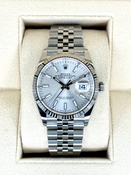 NEW 2024 Rolex Datejust 36mm 126234 Stainless Steel Jubilee Silver Dial